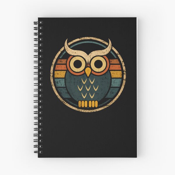 Item preview, Vintage Retro Owl Distressed Screen designed and sold by Moizento.