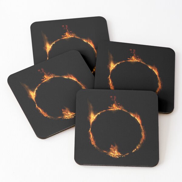 Item preview, Fiery Circle Flaming Ring Dark Fantasy designed and sold by Newfacedesi.
