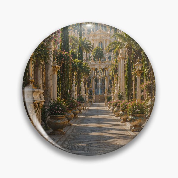 Item preview, Ancient Mythical City Alleys and Marble Columns Fantasy Art designed and sold by Vaelia.