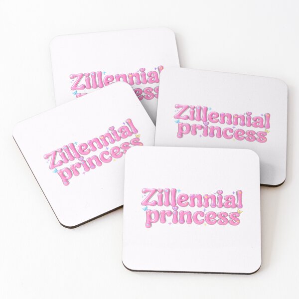 Item preview, zillennial princess retro vintage pink yellow blue designed and sold by sadieillust.