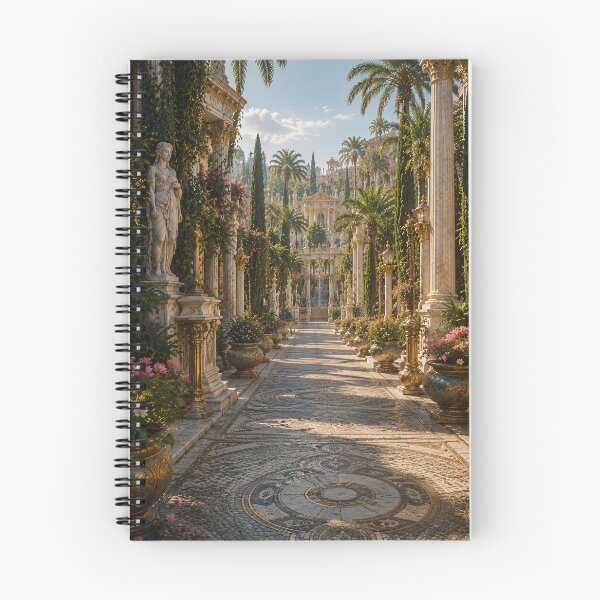 Item preview, Ancient Mythical City Alleys and Marble Columns Fantasy Art designed and sold by Vaelia.