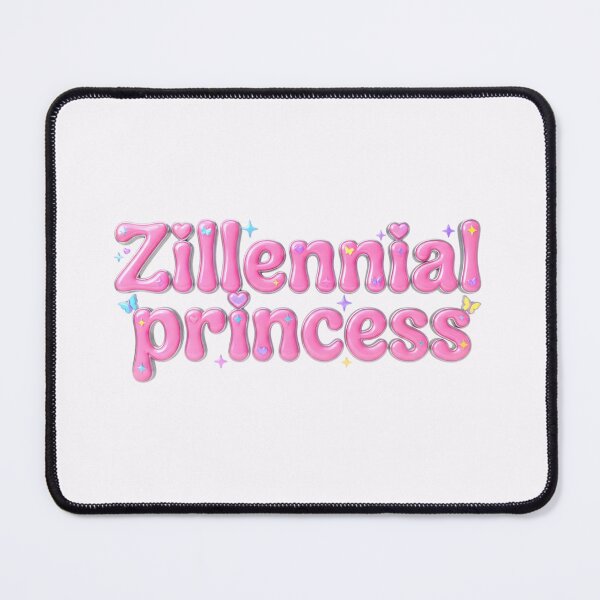 Item preview, zillennial princess retro vintage pink yellow blue designed and sold by sadieillust.