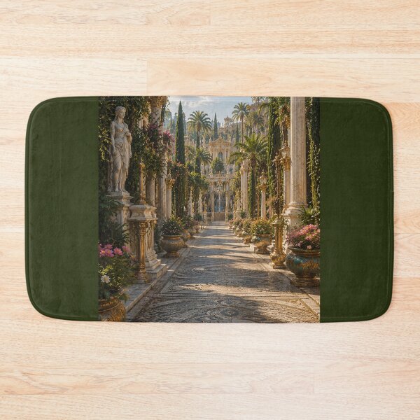Item preview, Ancient Mythical City Alleys and Marble Columns Fantasy Art designed and sold by Vaelia.