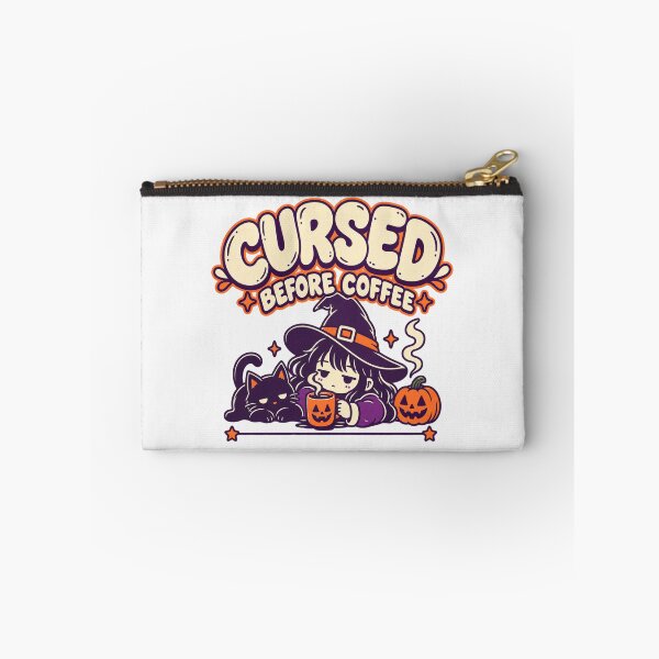 Item preview, Cursed Before Coffee Shirt, Spooky Season Coffee Ritual designed and sold by PhylonBoxx.