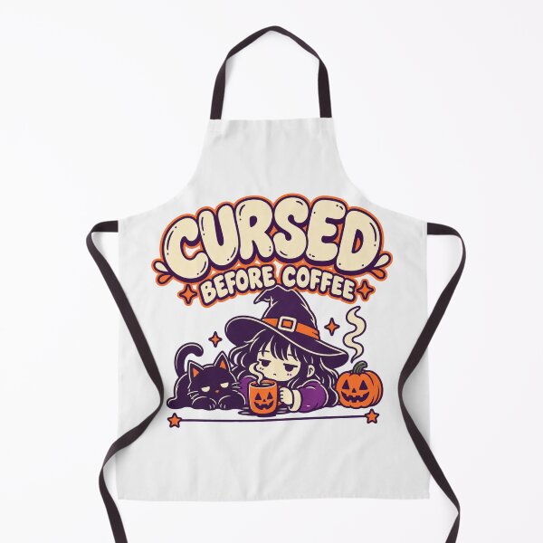 Item preview, Cursed Before Coffee Shirt, Spooky Season Coffee Ritual designed and sold by PhylonBoxx.