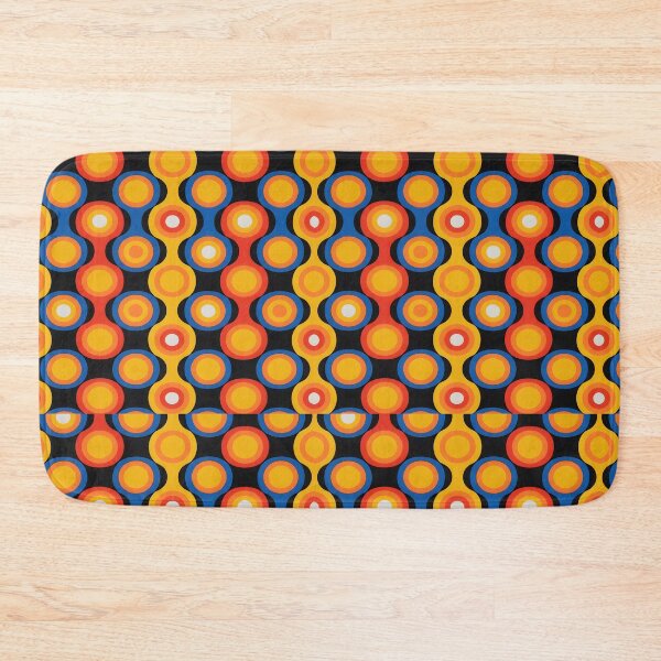 Item preview, 60s Retro Op Art Circles - Vintage Psychedelic Pattern designed and sold by Ela Art Space .