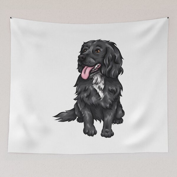 Item preview, Happy Black Dog Illustration designed and sold by SoyLamderma.