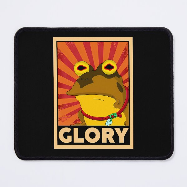 Item preview, Hypnotic Amphibian Propaganda Poster designed and sold by KindaWrong.