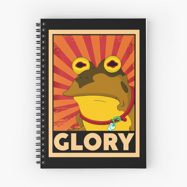 Item preview, Hypnotic Amphibian Propaganda Poster designed and sold by KindaWrong.