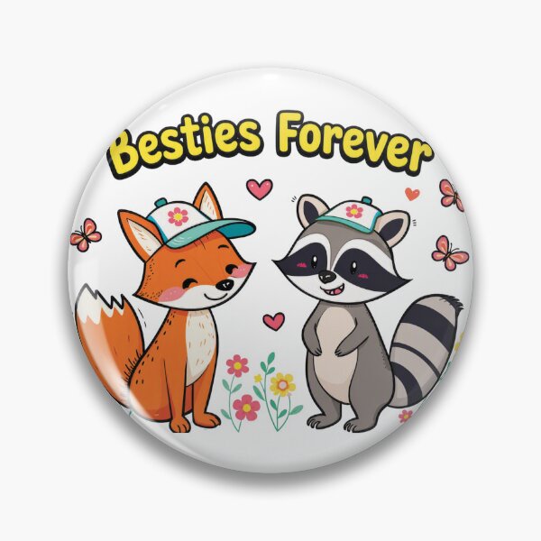 Item preview, Fox & Raccoon Friendship designed and sold by Mindful56.