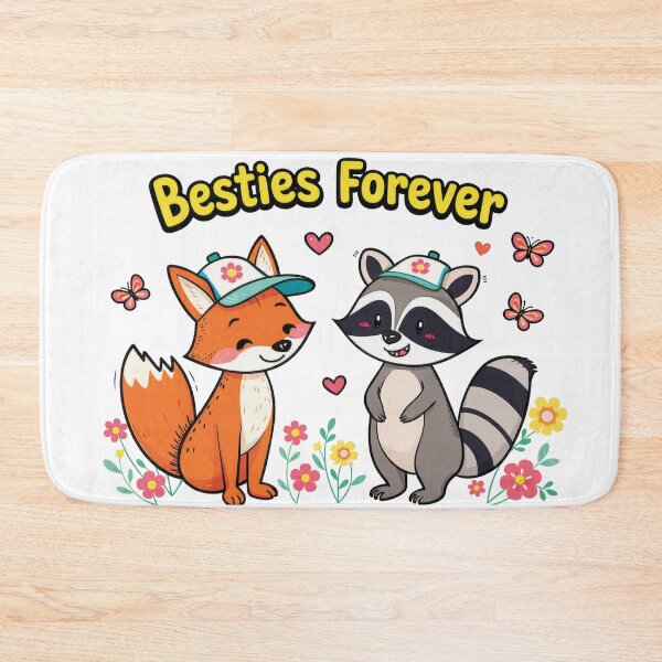 Item preview, Fox & Raccoon Friendship designed and sold by Mindful56.