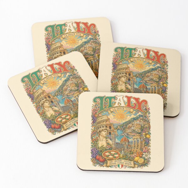 Item preview, Italy La Dolce Vita Classic Vintage Travel Poster designed and sold by Skyrocketz.