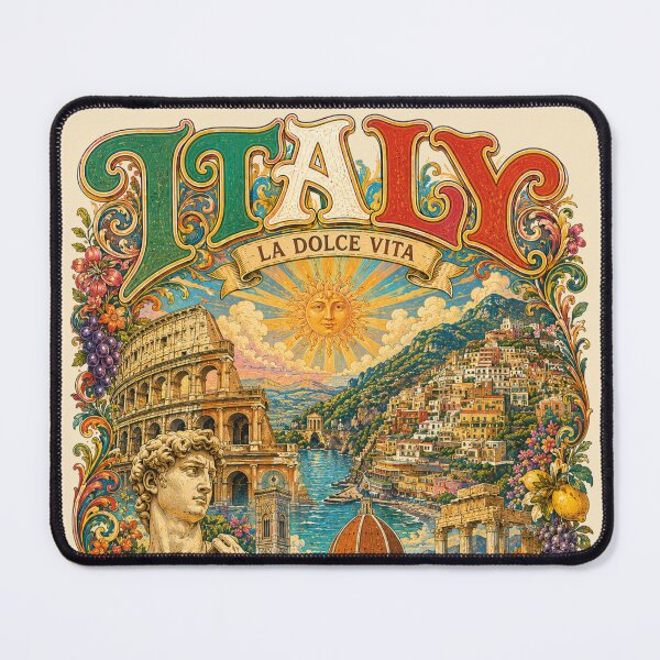 Item preview, Italy La Dolce Vita Classic Vintage Travel Poster designed and sold by Skyrocketz.