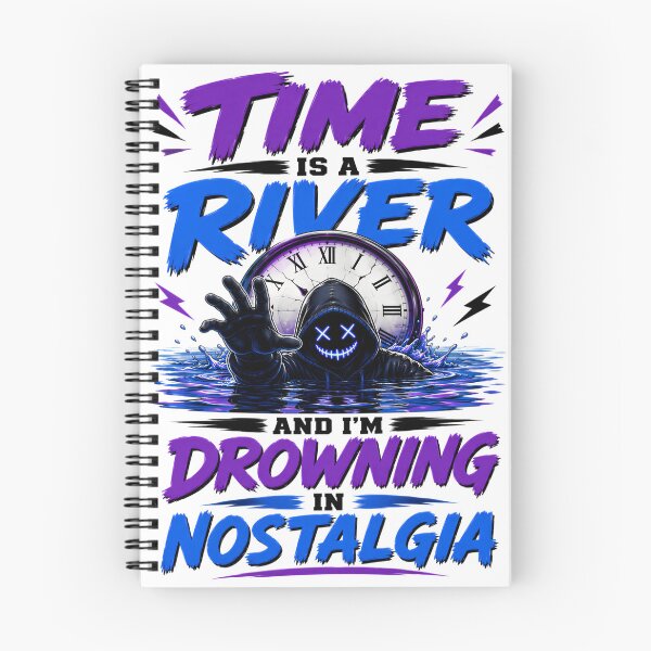 Item preview, Time Is A River And I'm Drowning In Nostalgia designed and sold by KLERIKSTORE.