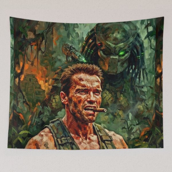 Item preview, Predator Killer Of Killers Sci-Fi Action Fine Art Tribute designed and sold by Art's Diner.
