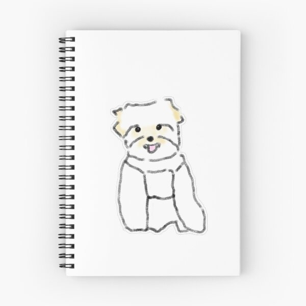 Item preview, Happy Blushing White Maltese Groomed Dog Art designed and sold by raun.draw.