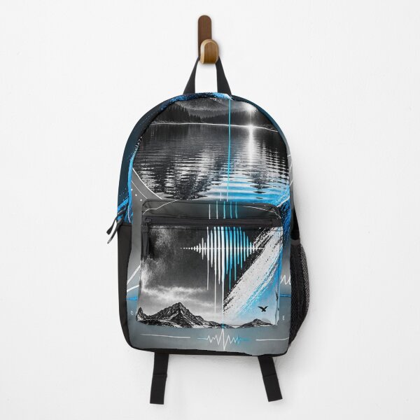 Item preview, A minimalist, futuristic landscape design in black designed and sold by TheSmilingBasti.
