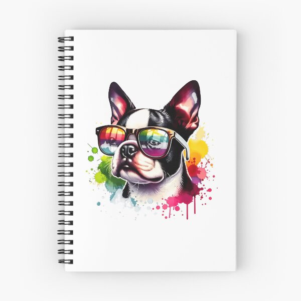 Item preview, Rainbow Sunglasses Boston Terrier Watercolor Art designed and sold by SoyLamderma.
