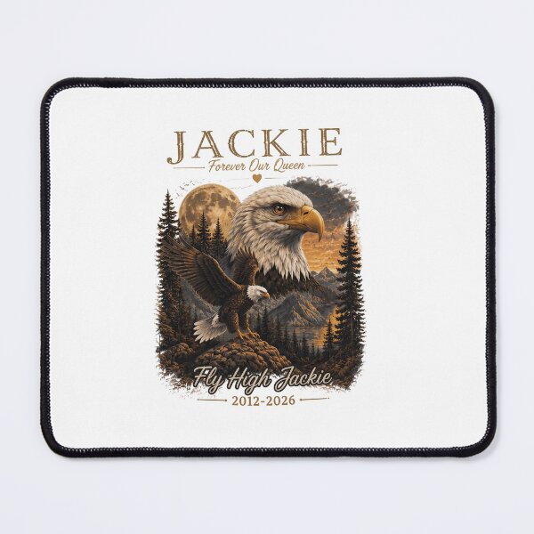 Item preview, Jackie Eagle RIP Big Bear Lake 2012-2026 designed and sold by KandiCooks.