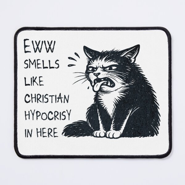 Item preview, Smells Like Christian Hypocrisy - No Religious Extremism designed and sold by Riot-And-Hope.