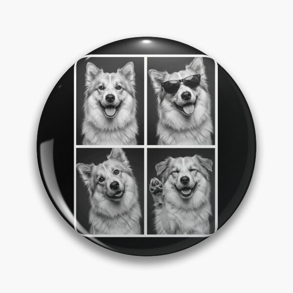 Item preview, Funny Icelandic Sheepdog Selfie Photo Photobooth Dog Lover designed and sold by dian-rody-crest.