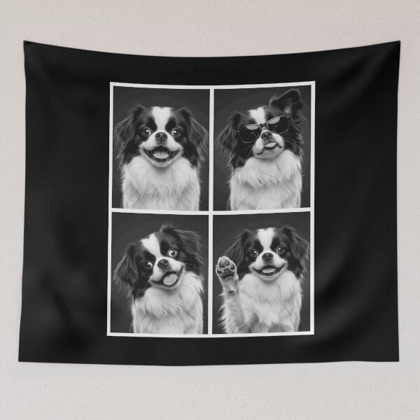 Item preview, Funny Japanese Chin Selfie Photo Photobooth Dog Lover designed and sold by dian-rody-crest.
