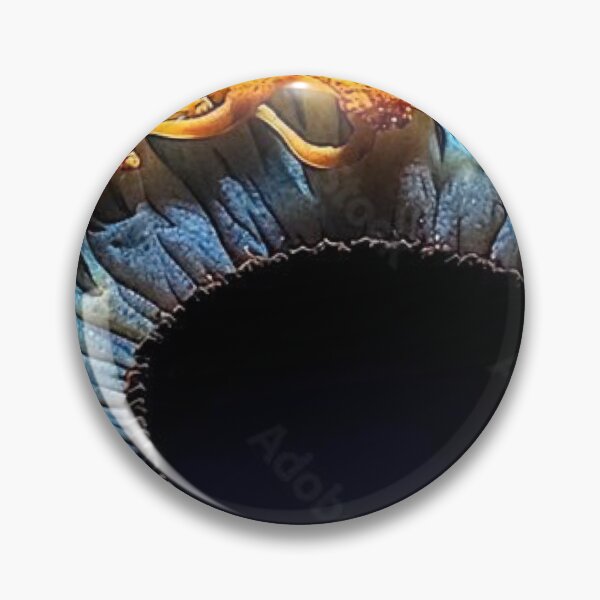 Item preview, Human Iris Macro Photography Cyan Blue Eye with Gold Flecks designed and sold by LYAN-STORE.