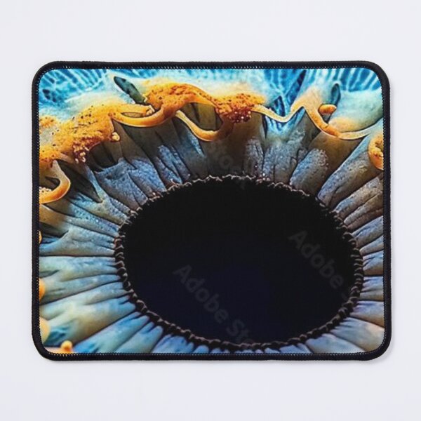 Item preview, Human Iris Macro Photography Cyan Blue Eye with Gold Flecks designed and sold by LYAN-STORE.