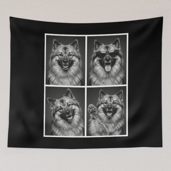 Item preview, Funny Keeshond Selfie Photo Photobooth Dog Lover designed and sold by dian-rody-crest.