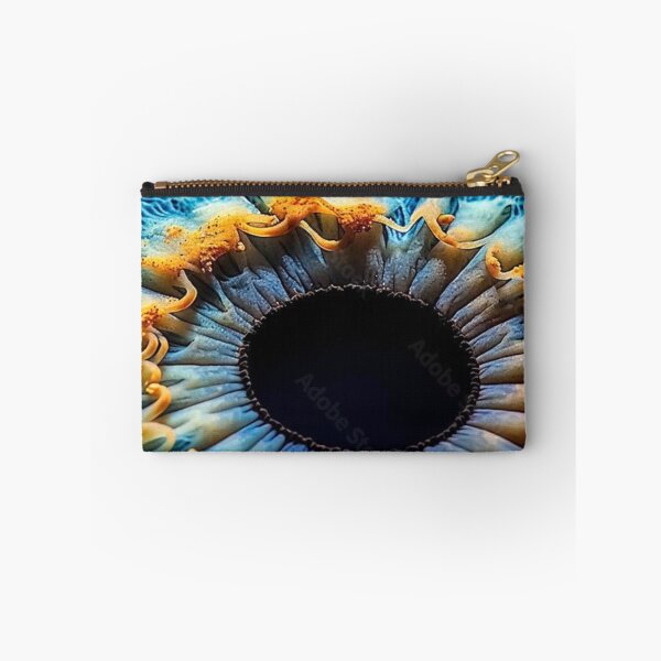 Item preview, Human Iris Macro Photography Cyan Blue Eye with Gold Flecks designed and sold by LYAN-STORE.