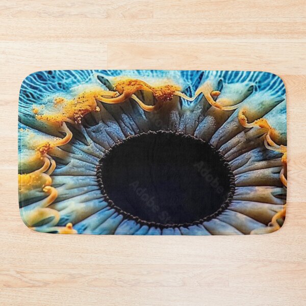 Item preview, Human Iris Macro Photography Cyan Blue Eye with Gold Flecks designed and sold by LYAN-STORE.