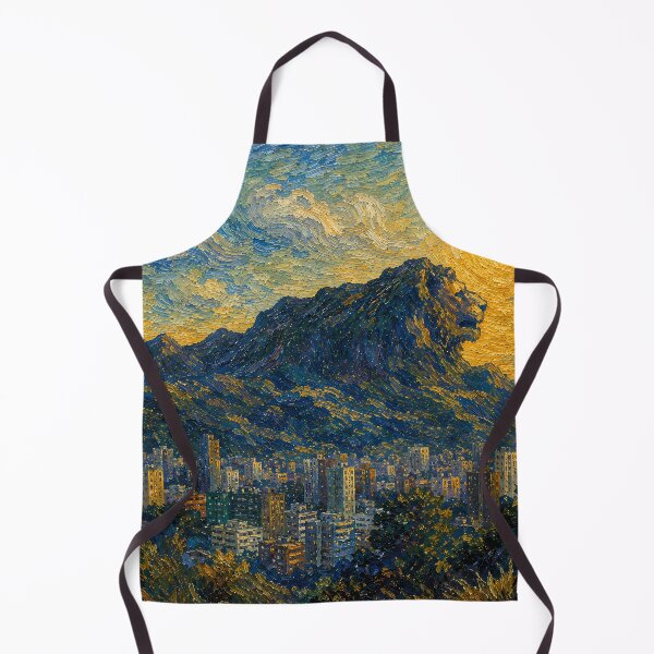 Item preview, Lion Rock Sunset - Van Gogh's Dream Travels (Impressionist Art) designed and sold by ianm1028.