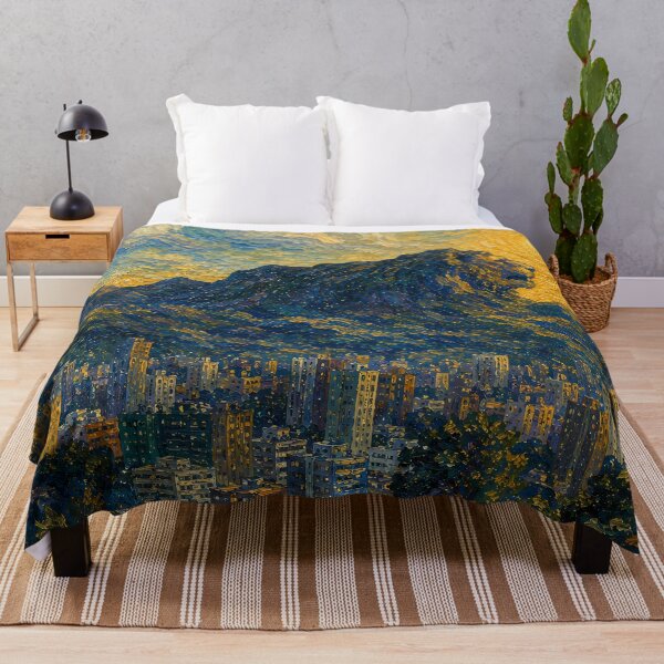 Item preview, Lion Rock Sunset - Van Gogh's Dream Travels (Impressionist Art) designed and sold by ianm1028.