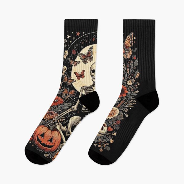 Item preview, Vintage Gothic Floral Halloween Skull designed and sold by BriSher.