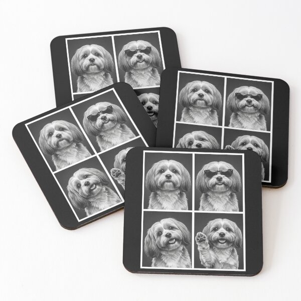 Item preview, Funny Lhasa Apso Selfie Photo Photobooth Dog Lover designed and sold by dian-rody-crest.