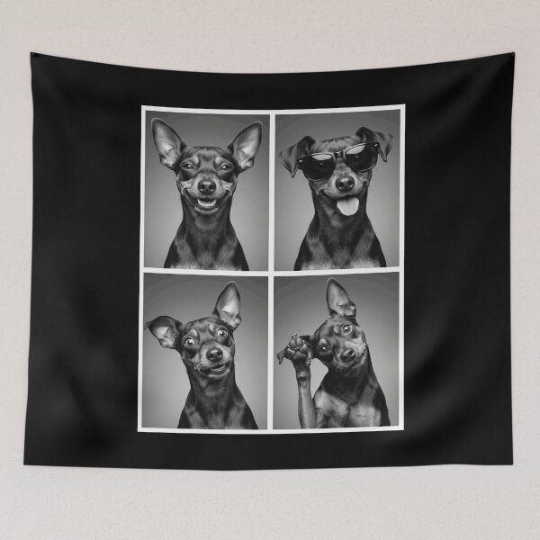 Item preview, Funny Miniature Pinscher Selfie Photo Photobooth Dog Lover designed and sold by dian-rody-crest.