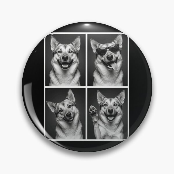 Item preview, Funny Norwegian Buhund Selfie Photo Photobooth Dog Lover designed and sold by dian-rody-crest.