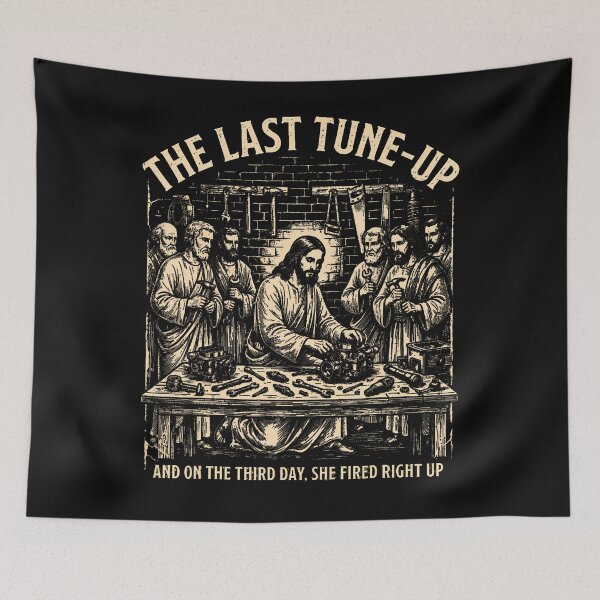 Item preview, The Last Tune Up She Fired Right Up Christian Mechanic designed and sold by JamesCrArt.