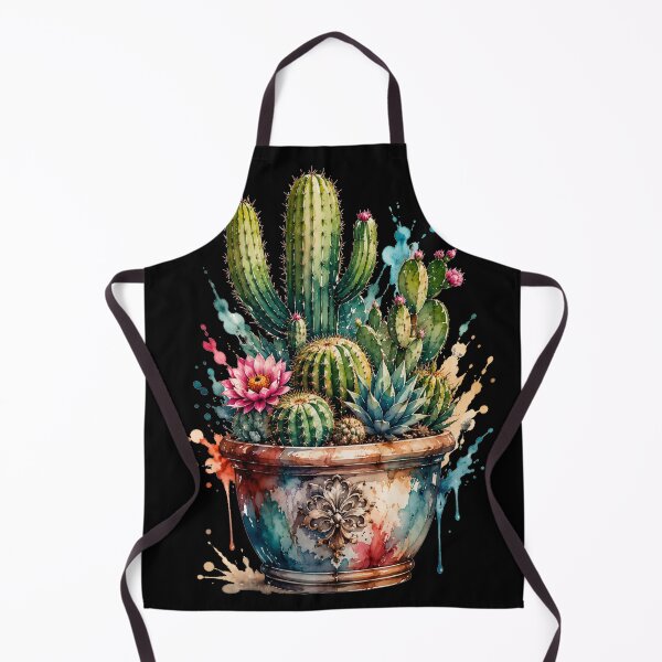 Item preview, Colorful cactus plant in watercolor designed and sold by Rose Design & Photos.
