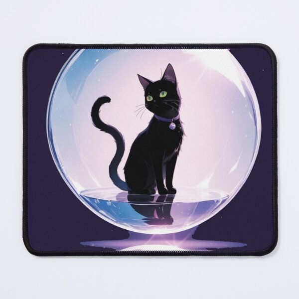 Item preview, Black Cat in Glass Orb | Cosmic Celestial Aesthetic designed and sold by BLUESKY11a.