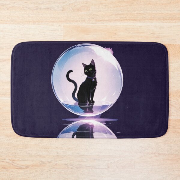 Item preview, Black Cat in Glass Orb | Cosmic Celestial Aesthetic designed and sold by BLUESKY11a.