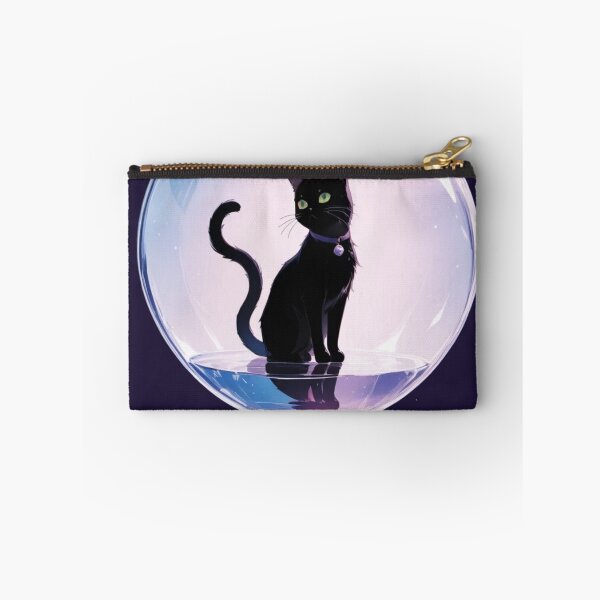 Item preview, Black Cat in Glass Orb | Cosmic Celestial Aesthetic designed and sold by BLUESKY11a.
