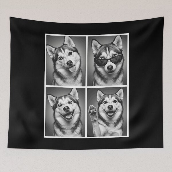 Item preview, Funny Pomsky Selfie Photo Photobooth Dog Lover designed and sold by dian-rody-crest.
