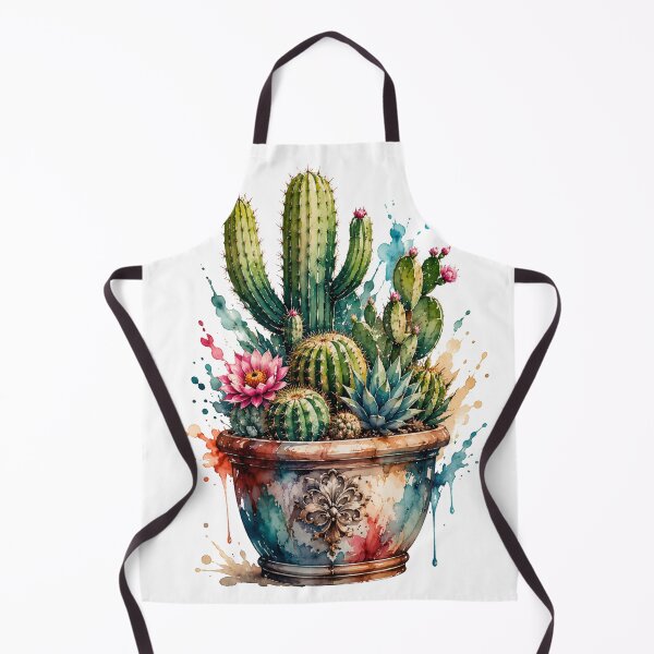Item preview, Colorful cactus plant in watercolor designed and sold by Rose Design & Photos.