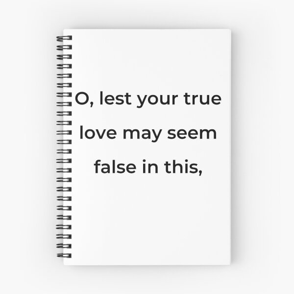 Item preview, “O, lest your true love may seem false in this,” - print black designed and sold by ariksworld.