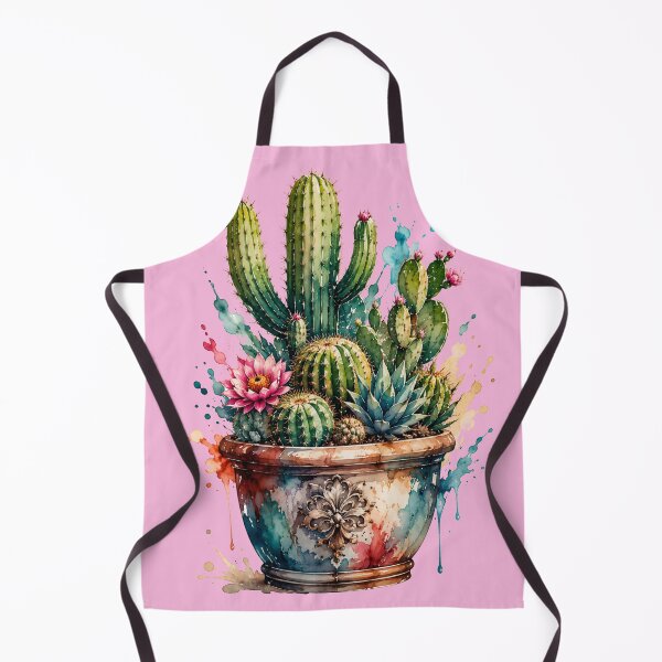 Item preview, Colorful cactus plant in watercolor designed and sold by Rose Design & Photos.