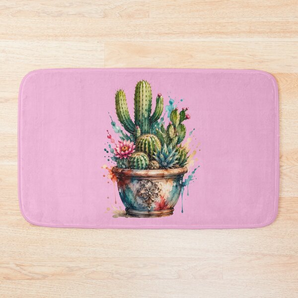 Item preview, Colorful cactus plant in watercolor designed and sold by Rose Design & Photos.