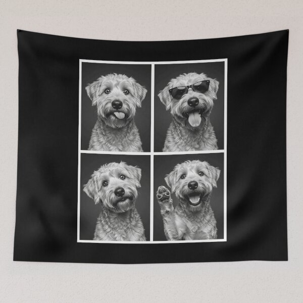 Item preview, Funny Soft Coated Wheaten Terrier Selfie Photo Photobooth Dog Lover designed and sold by dian-rody-crest.