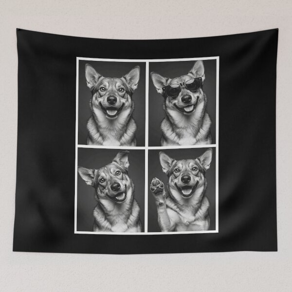 Item preview, Funny Swedish Vallhund Selfie Photo Photobooth Dog Lover designed and sold by dian-rody-crest.