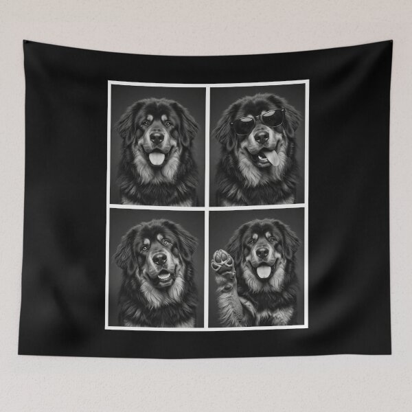 Item preview, Funny Tibetan Mastiff Selfie Photo Photobooth Dog Lover designed and sold by dian-rody-crest.